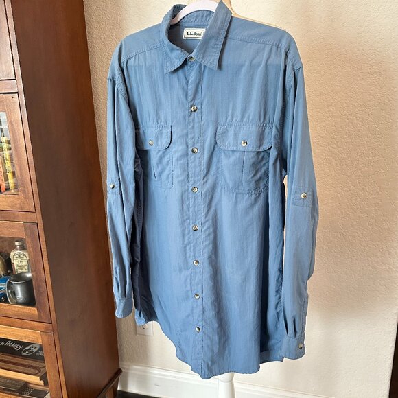 🌴LL BEAN Men's Outdoor Shirt - LT🌴 - Picture 4 of 6